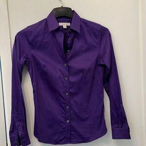 Banana Republic Purple button front shirt